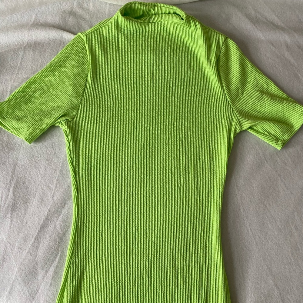 Neon green dress